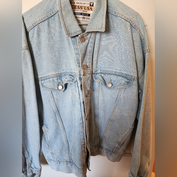 Men's Vintage 90's Guess by George's Marciano Stone Washed Denim Jean Ja… - Picture 1 of 8